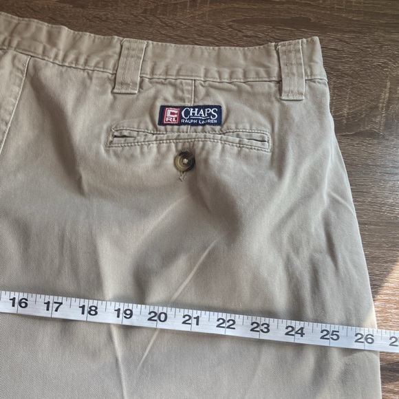 Mens Pre owned Size 42 Chaps Ralph Lauren Khaki Shorts - Picture 9 of 9